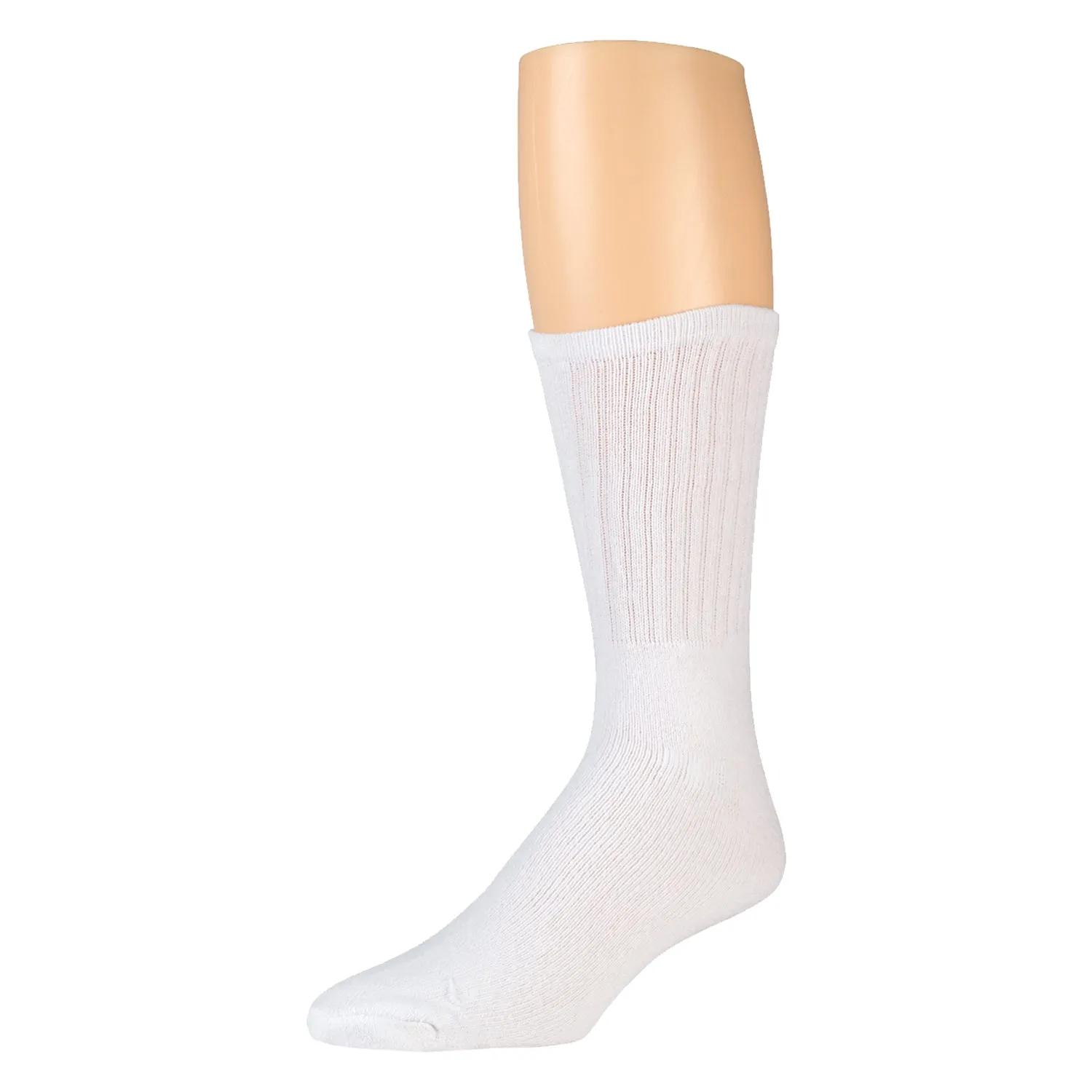 12 Pairs of Cotton Crew Athletic Sports Socks, Size 10-13