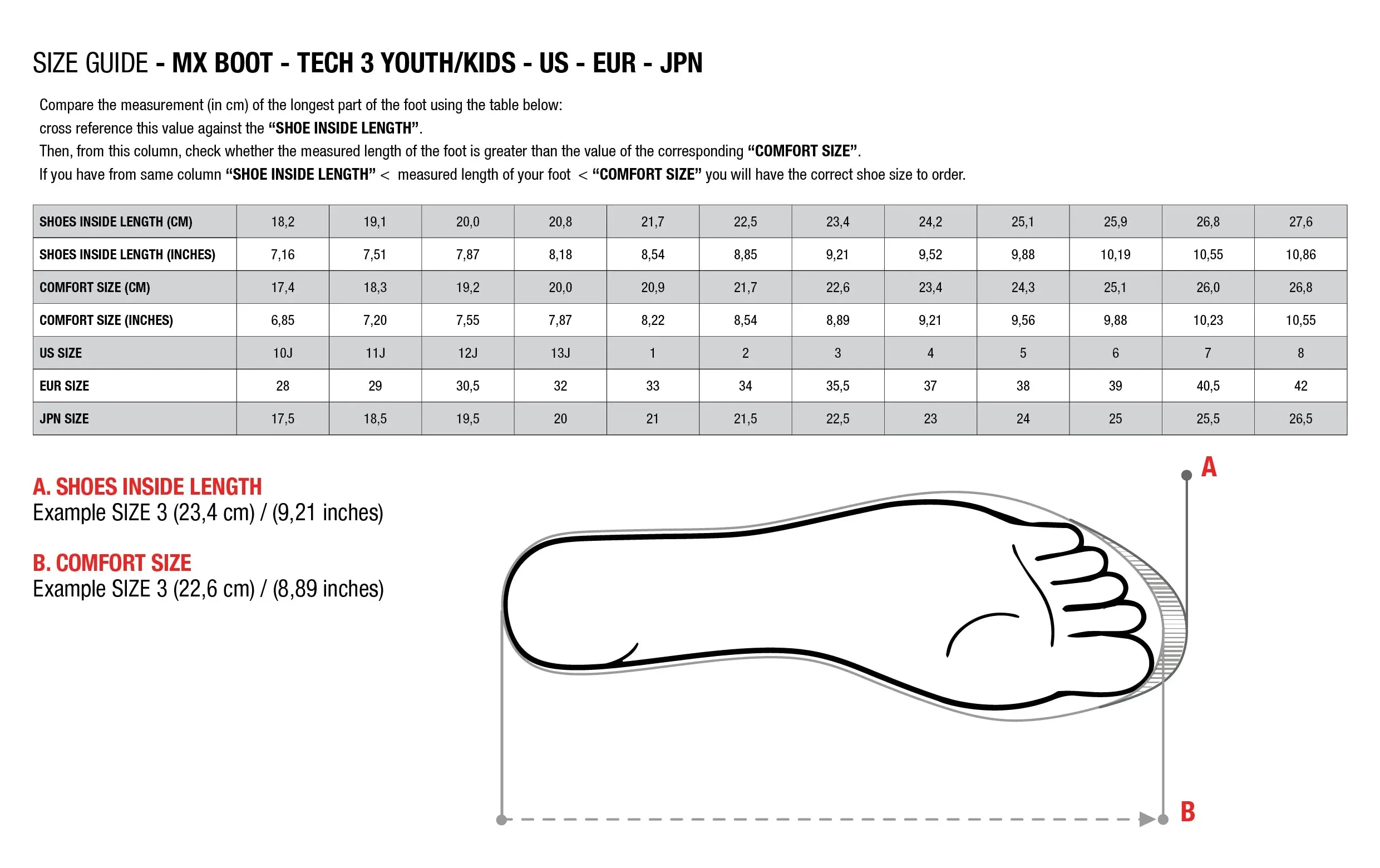 ALPINESTARS TECH 7S YOUTH MX BOOTS - BLACK/WHITE