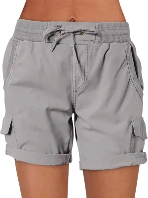 ANRABESS Womens Summer Shorts 2025 Dressy Casual Hiking Cargo Shorts Trendy Outdoor Outfits 6 Pockets