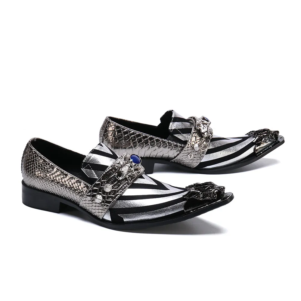 AOMISHOES™  British Stripe Dress Shoes #8034
