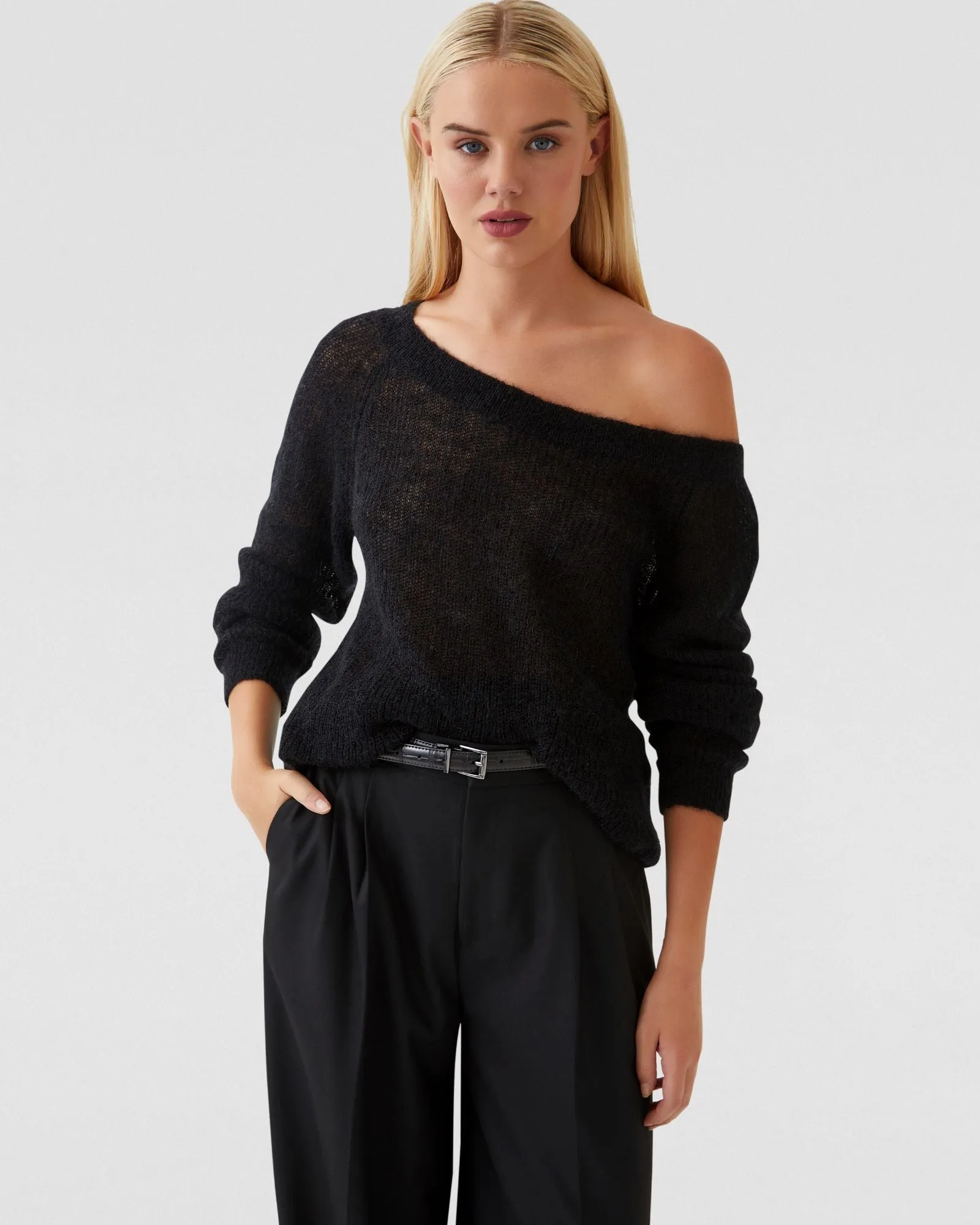 Aster Mohair Blend Soft Knit