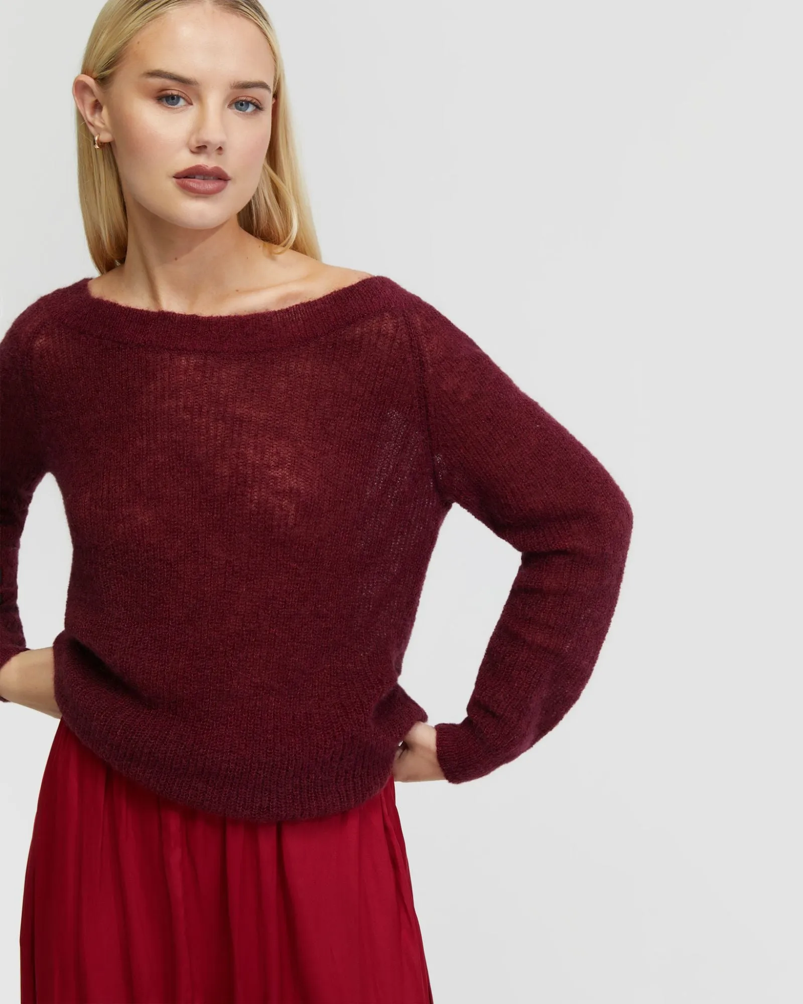 Aster Mohair Blend Soft Knit