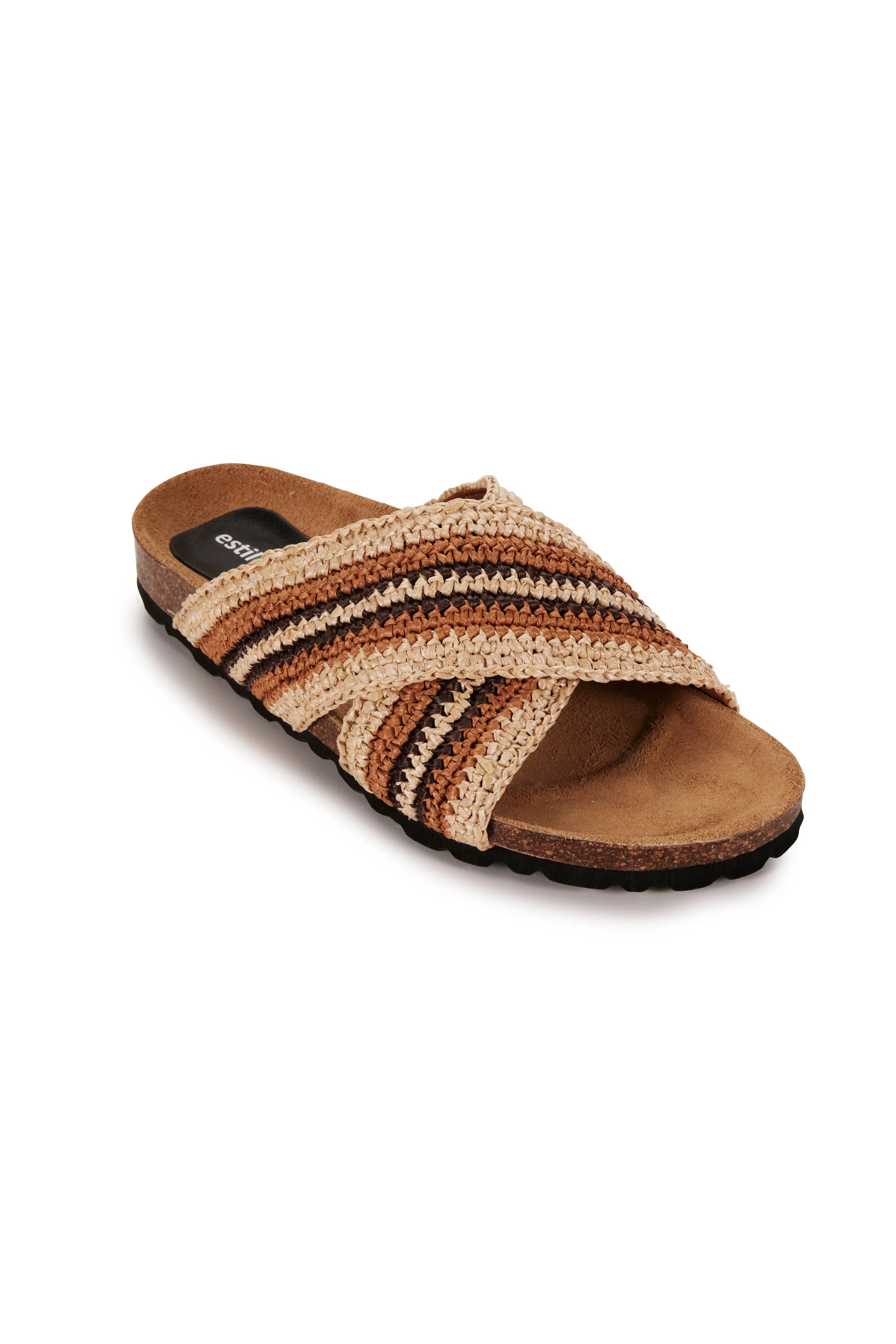 Bask Slide - Tan/Chocolate