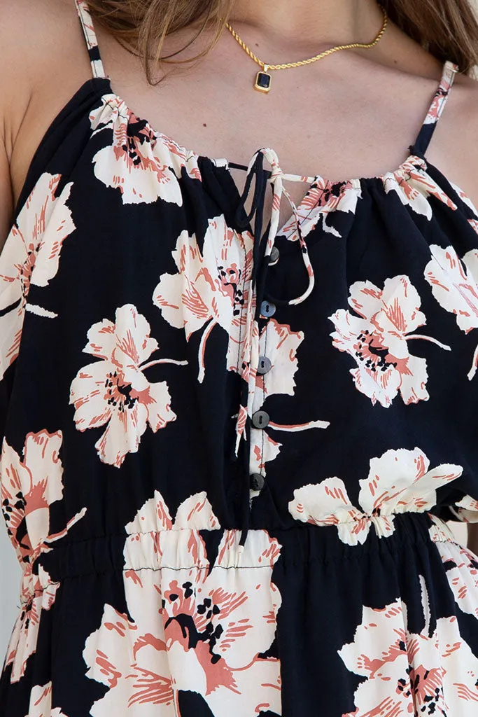 Beth Midi Dress / Hibiscus