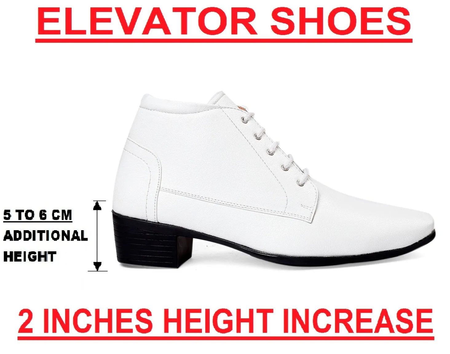 Bxxy Height Increasing Formal Lace-up Boots