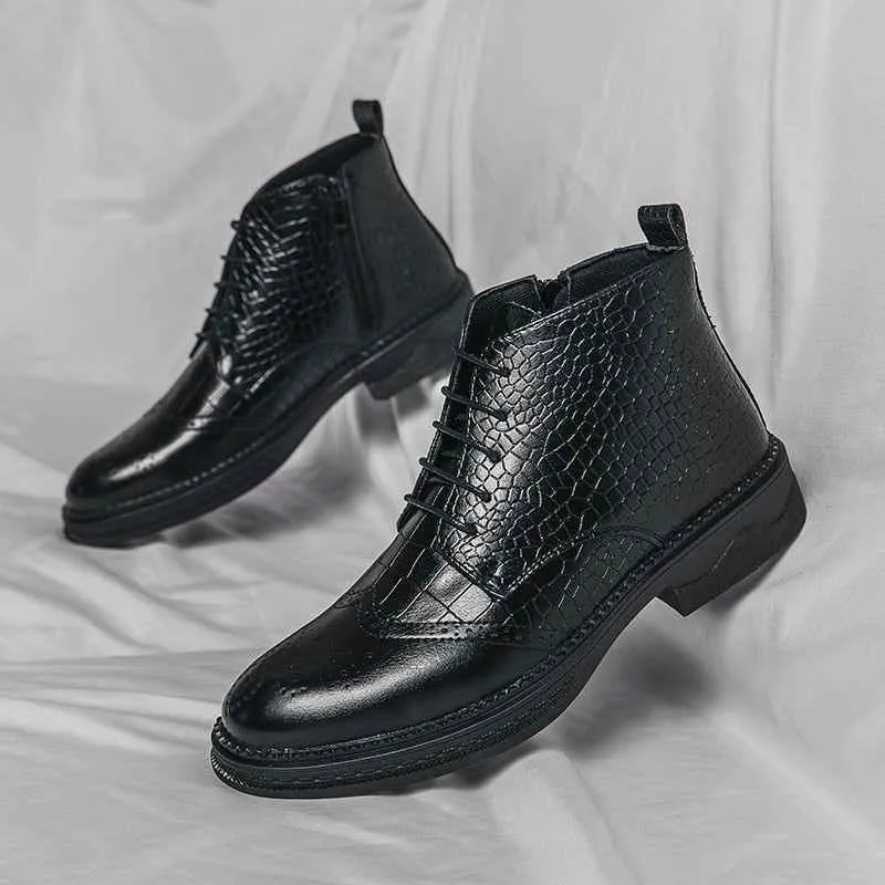 Comfortable British Style Chelsea Boots - Men's Casual Shoes QZ1135