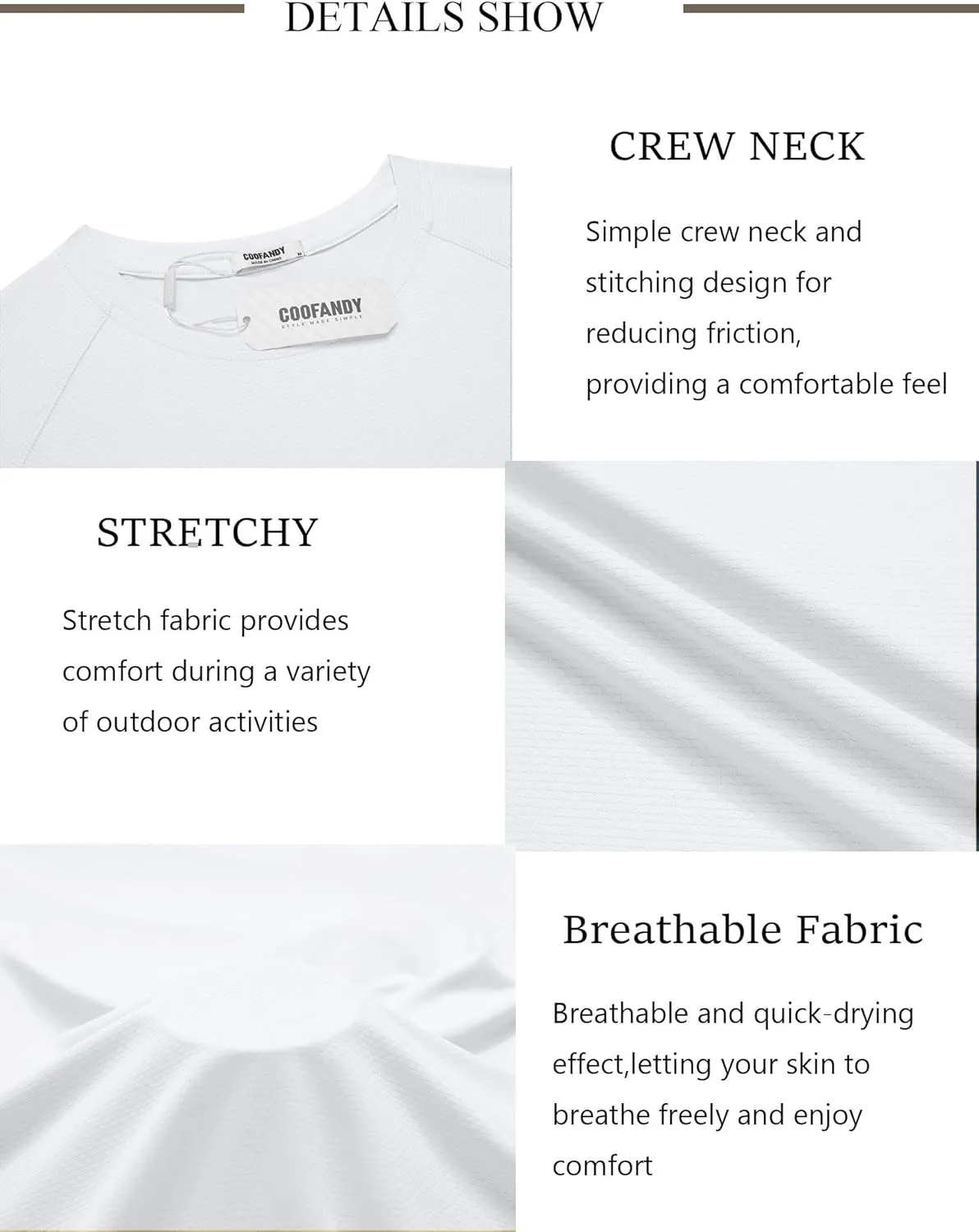 COOFANDY Mens Swim Shirt Short Sleeve UPF 50  Sun Protection Shirt Rah Guard Athletic Quick Dry T Shirts