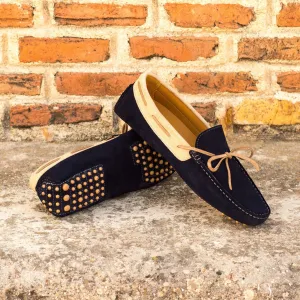 Driver-Suede, Blue, Brown-Wholesale