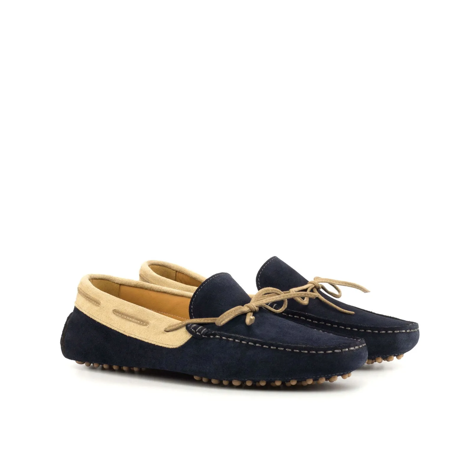 Driver-Suede, Blue, Brown-Wholesale