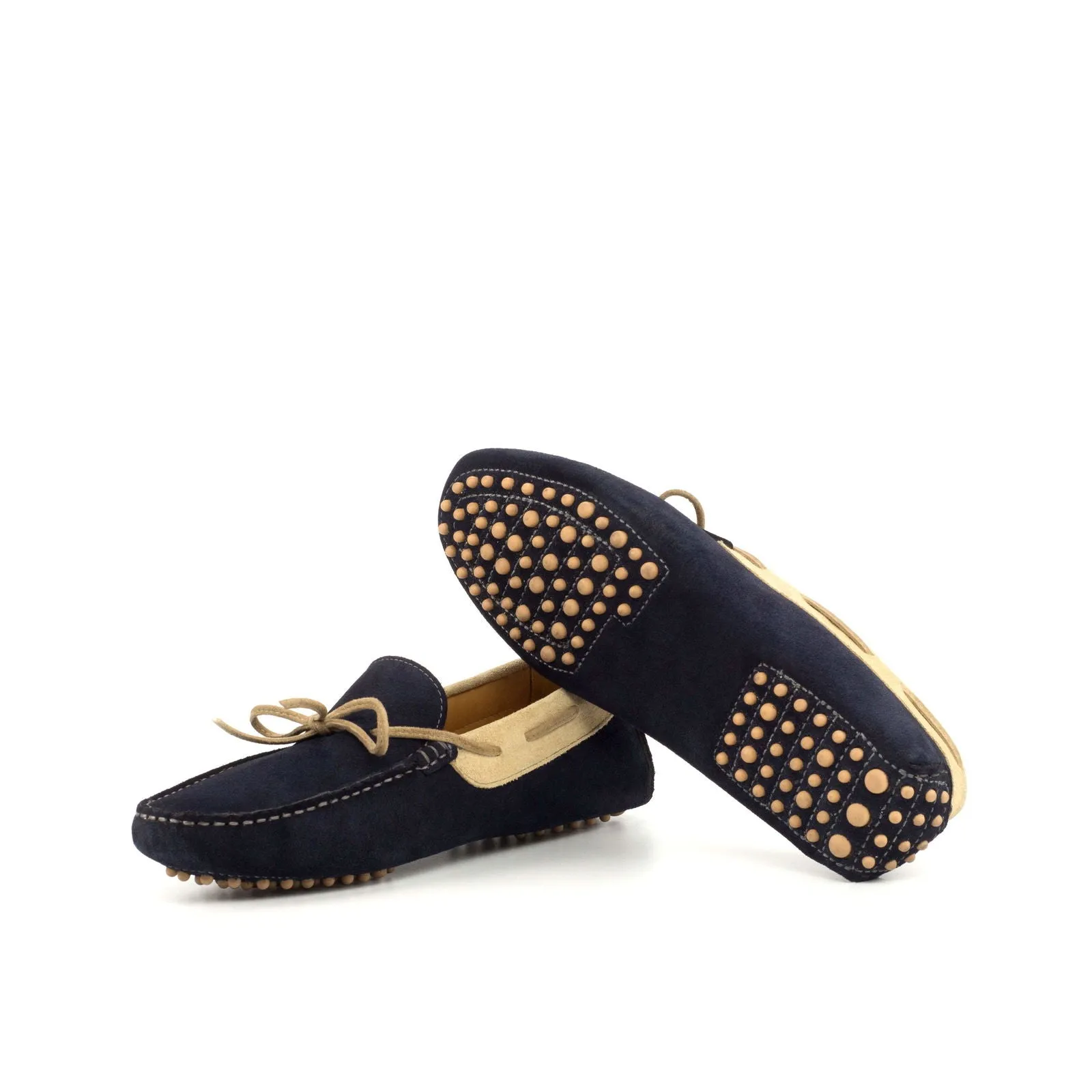Driver-Suede, Blue, Brown-Wholesale