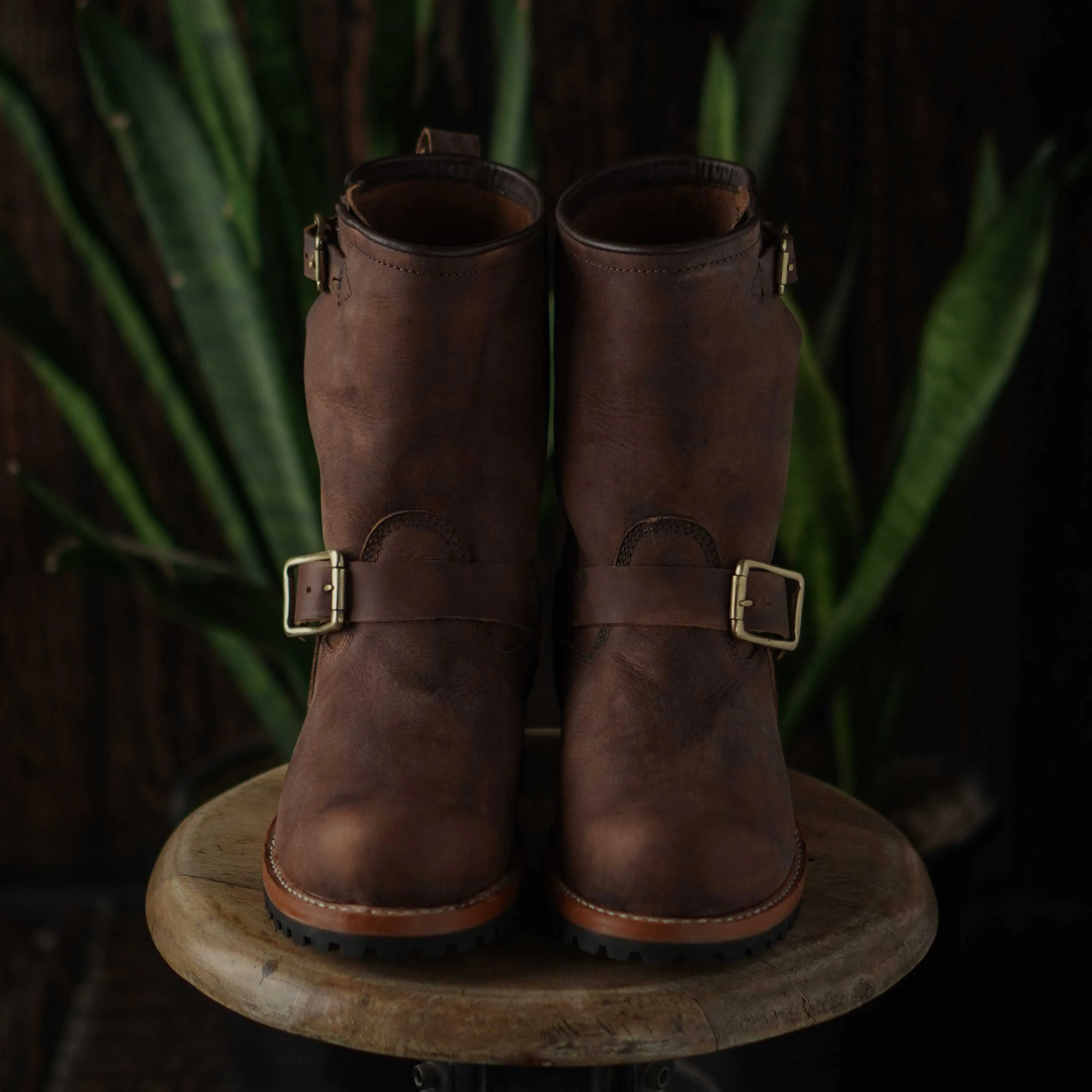 Engineer Boots (Vintage Brown) Goodyear Welted