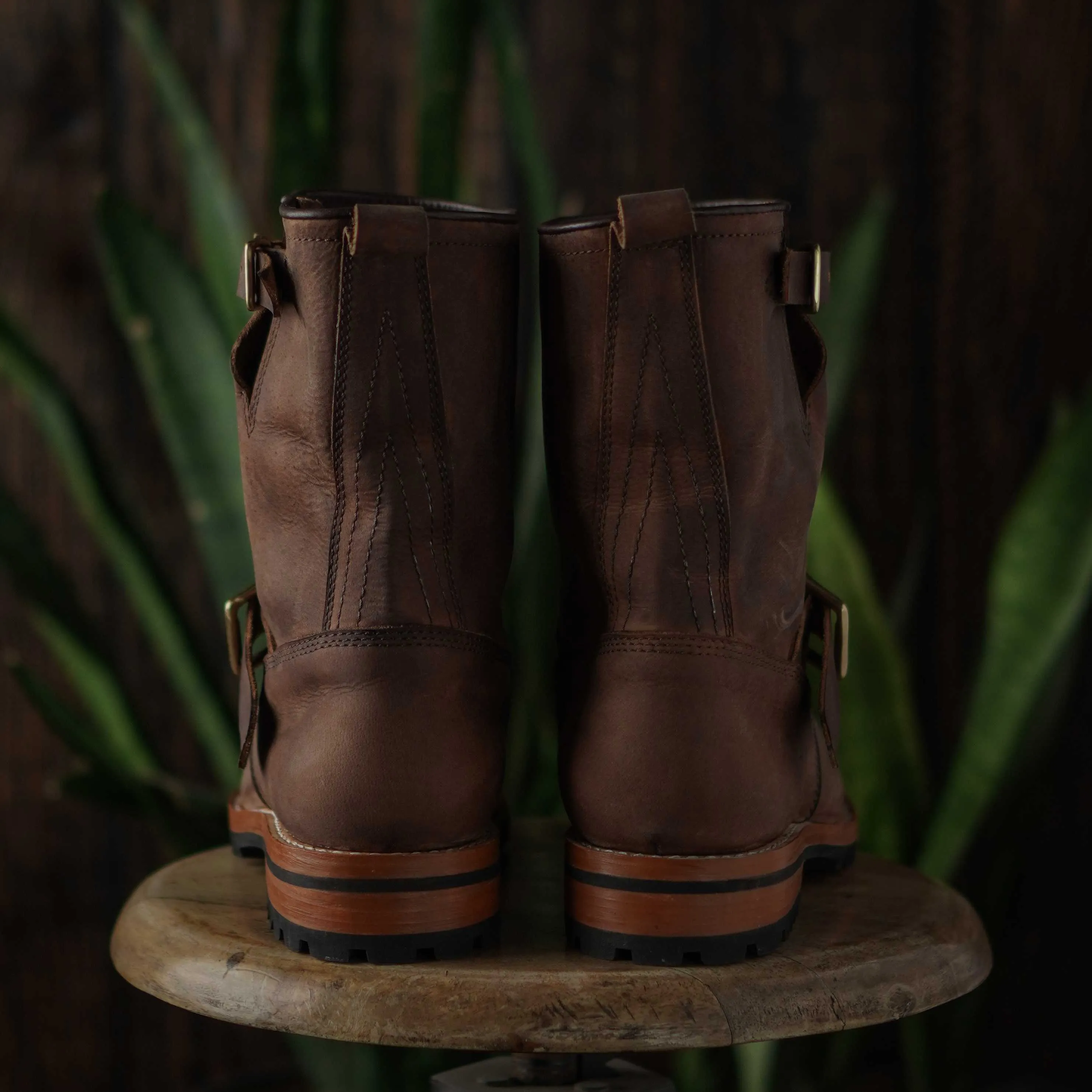 Engineer Boots (Vintage Brown) Goodyear Welted