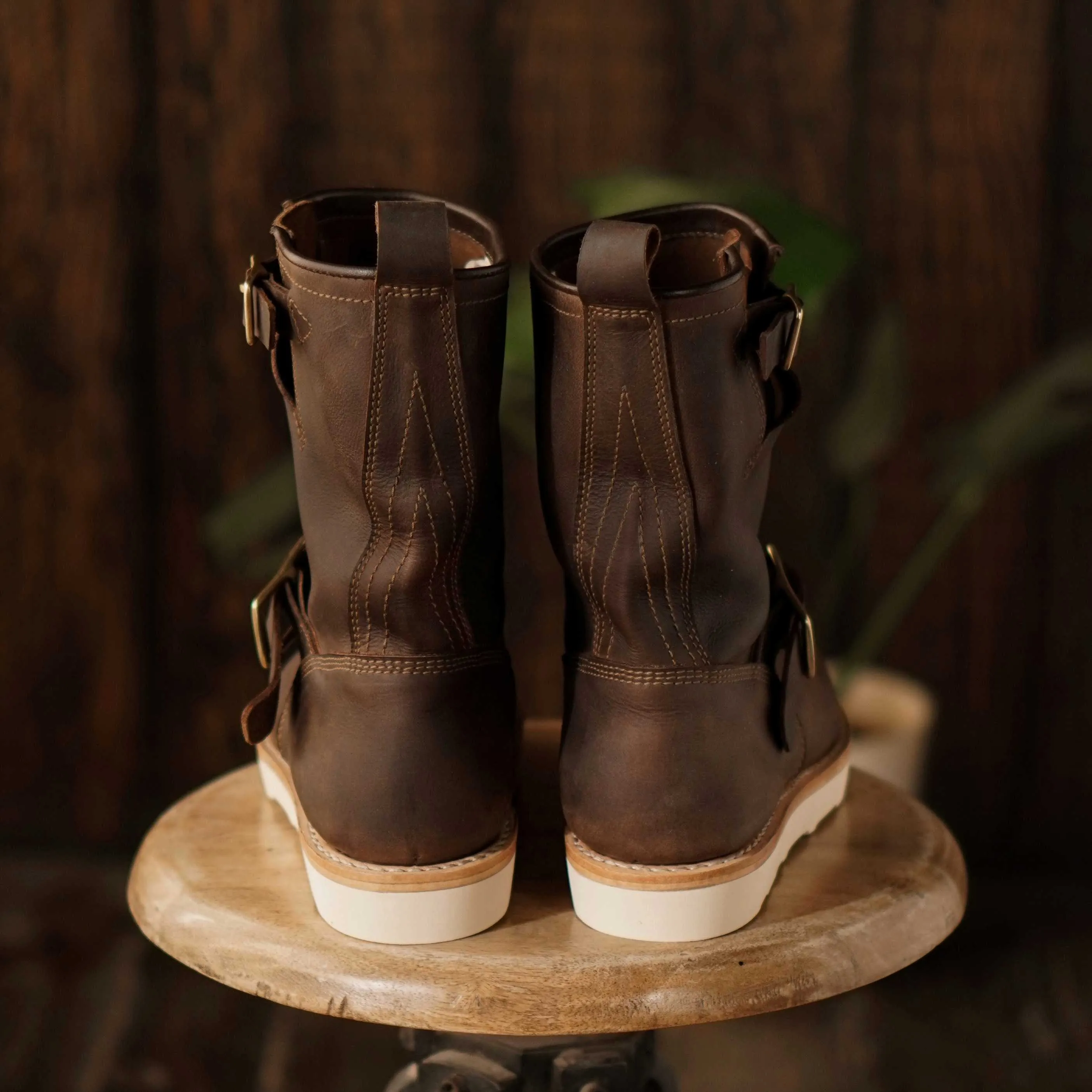 Engineer Scout Boots (Vintage Brown) Goodyear Welted