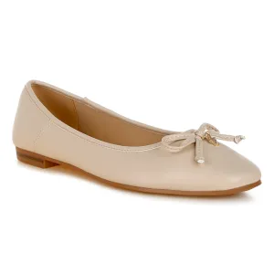 Faux Leather Casual Ballerinas
