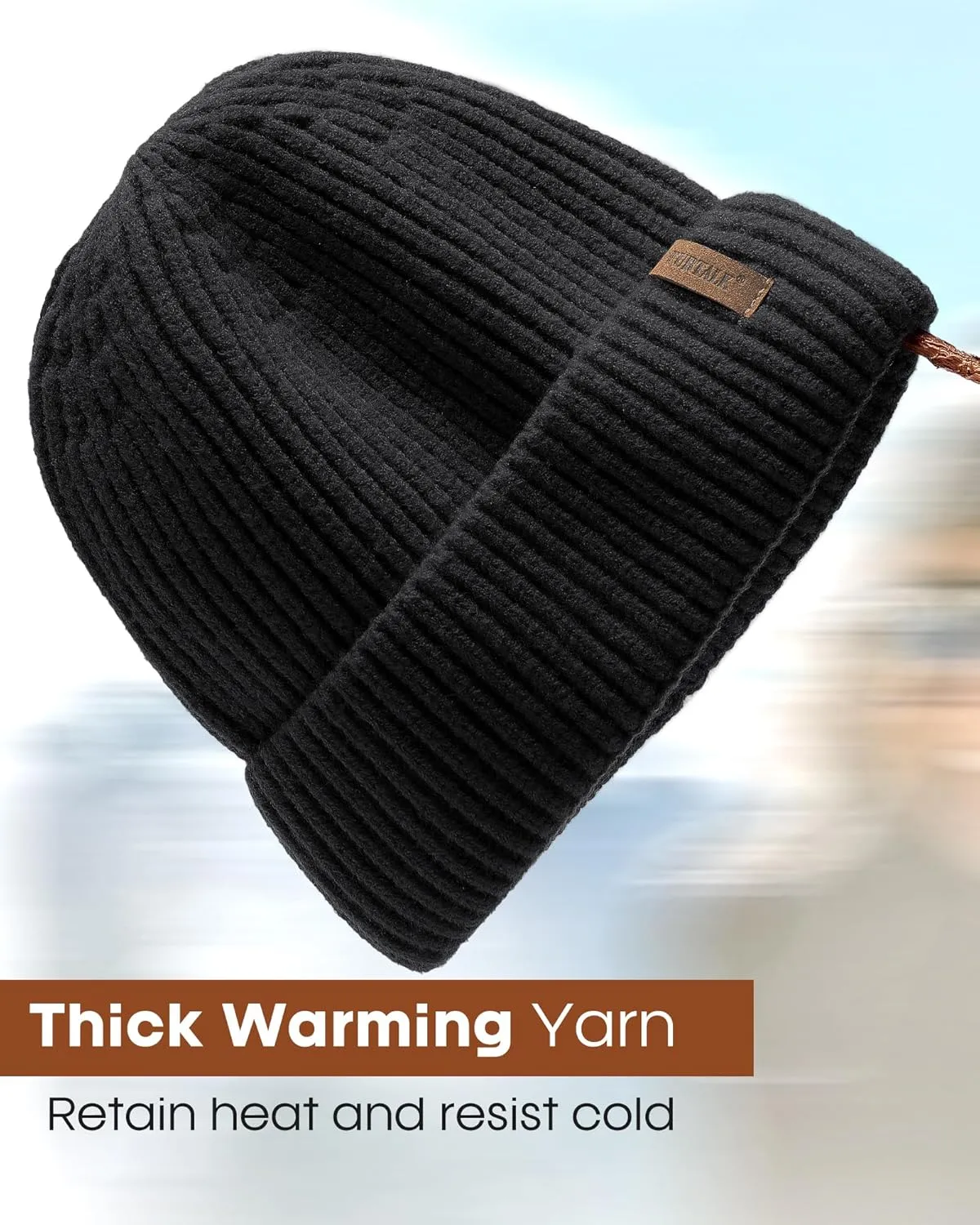 FURTALK Fisherman Beanie for Men Women Sytlish Short Cuff Knittet Watch Cap Winter Hats