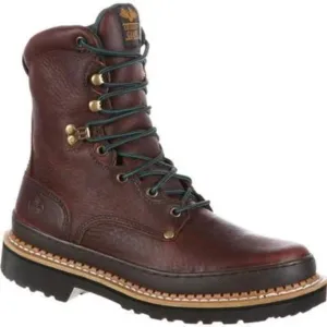 Georgia Boot Giant Men's Steel Toe Work Boots G8374 In Brown