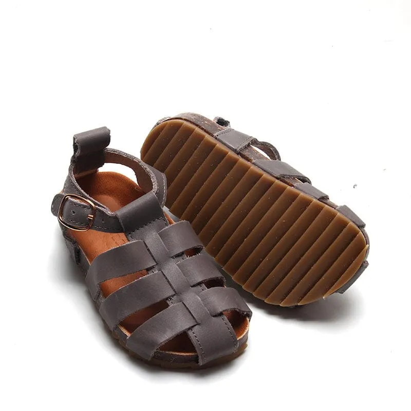 Gray - Fisherman Sandal - US Size 5-10 - Hard Sole