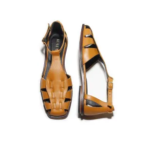 Ida Saffron Yellow Fisherman Sandals