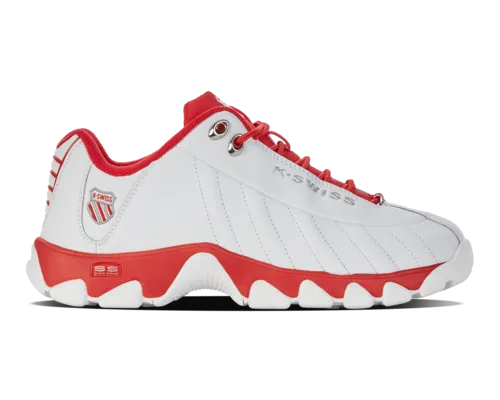 K-Swiss Men's St329 Cmf White Red White-Xw Shoes