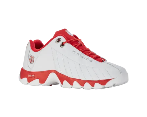 K-Swiss Men's St329 Cmf White Red White-Xw Shoes