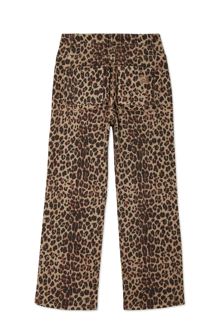 Leopard Lucia Scallop Detail Jeans Petite