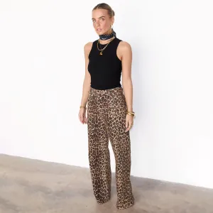 Leopard Lucia Scallop Detail Jeans
