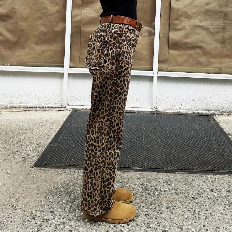 Leopard Lucia Scallop Detail Jeans
