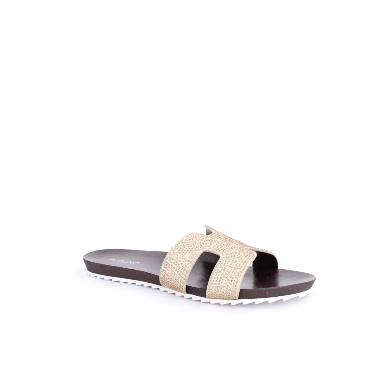 MADDIE SLIDE FLAT - GOLD