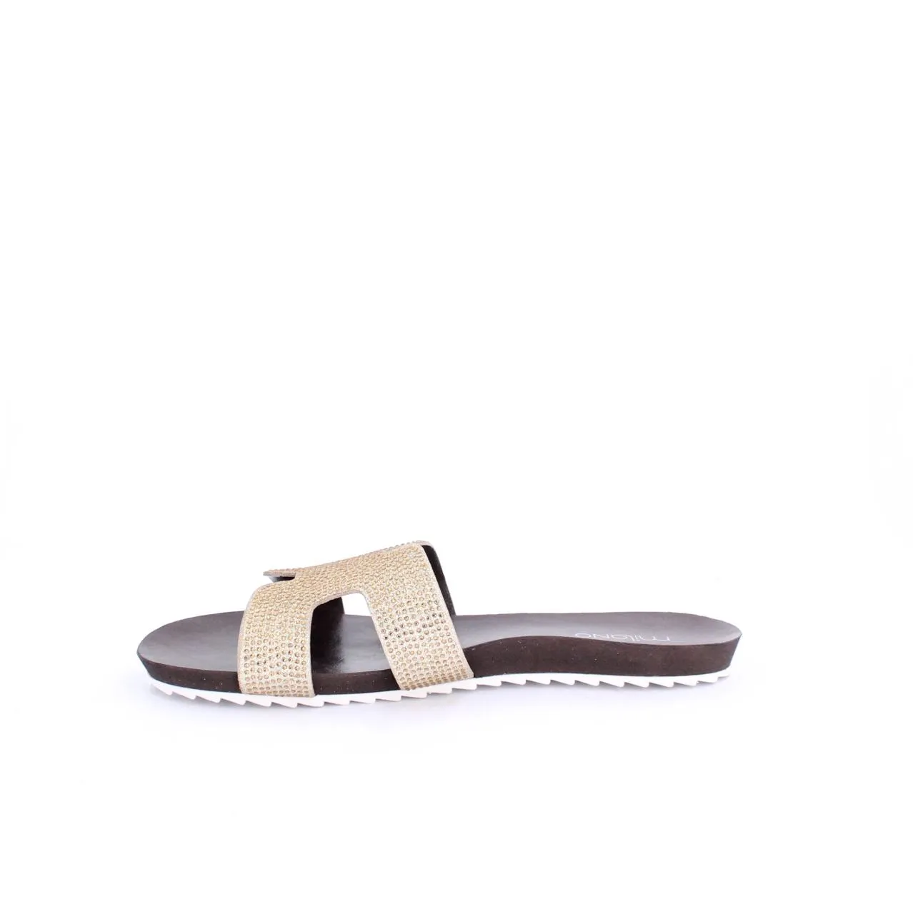 MADDIE SLIDE FLAT - GOLD