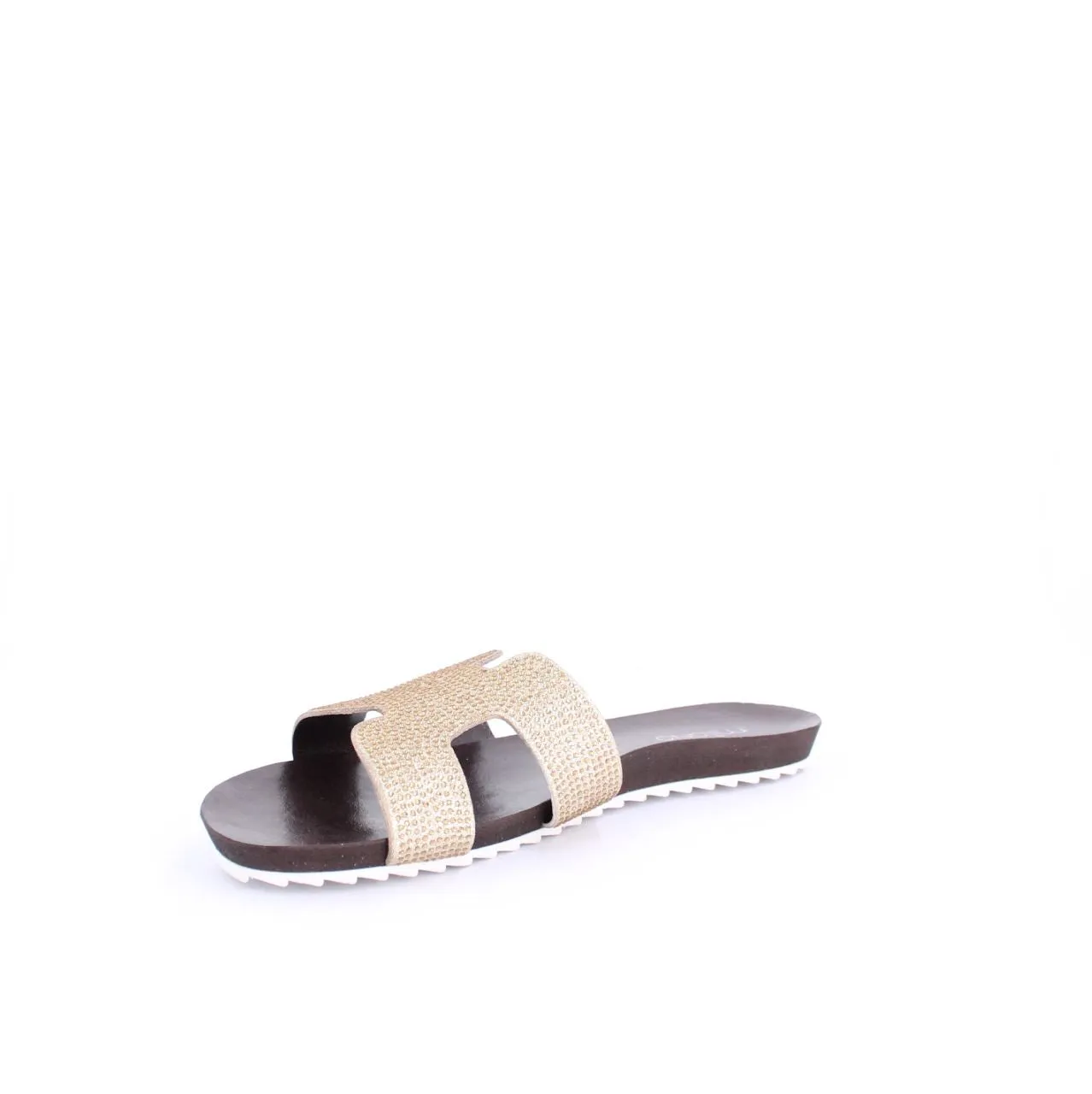 MADDIE SLIDE FLAT - GOLD