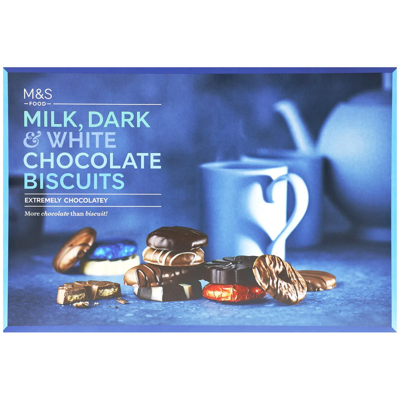 M&S Food Milk, Dark & White Chocolate Biscuits 450g