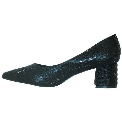 Menbur Block Heeled Pumps - 23449 - Black