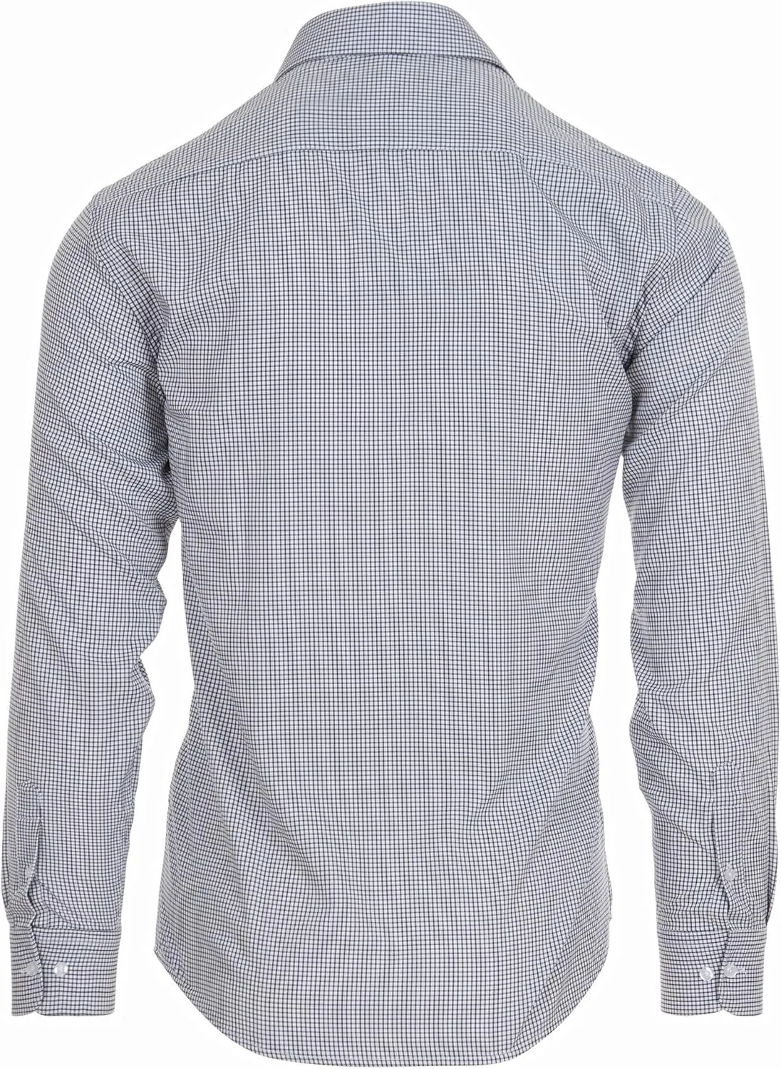 Nautica Slim Fit Mens Dress Shirts Long Sleeve Performance Polyester Fabric Wrinkle Free 4-Way Stretch
