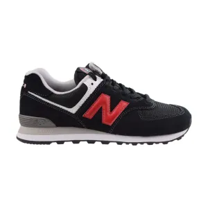 New Balance 574 Men's Shoes Black-Red-Grey