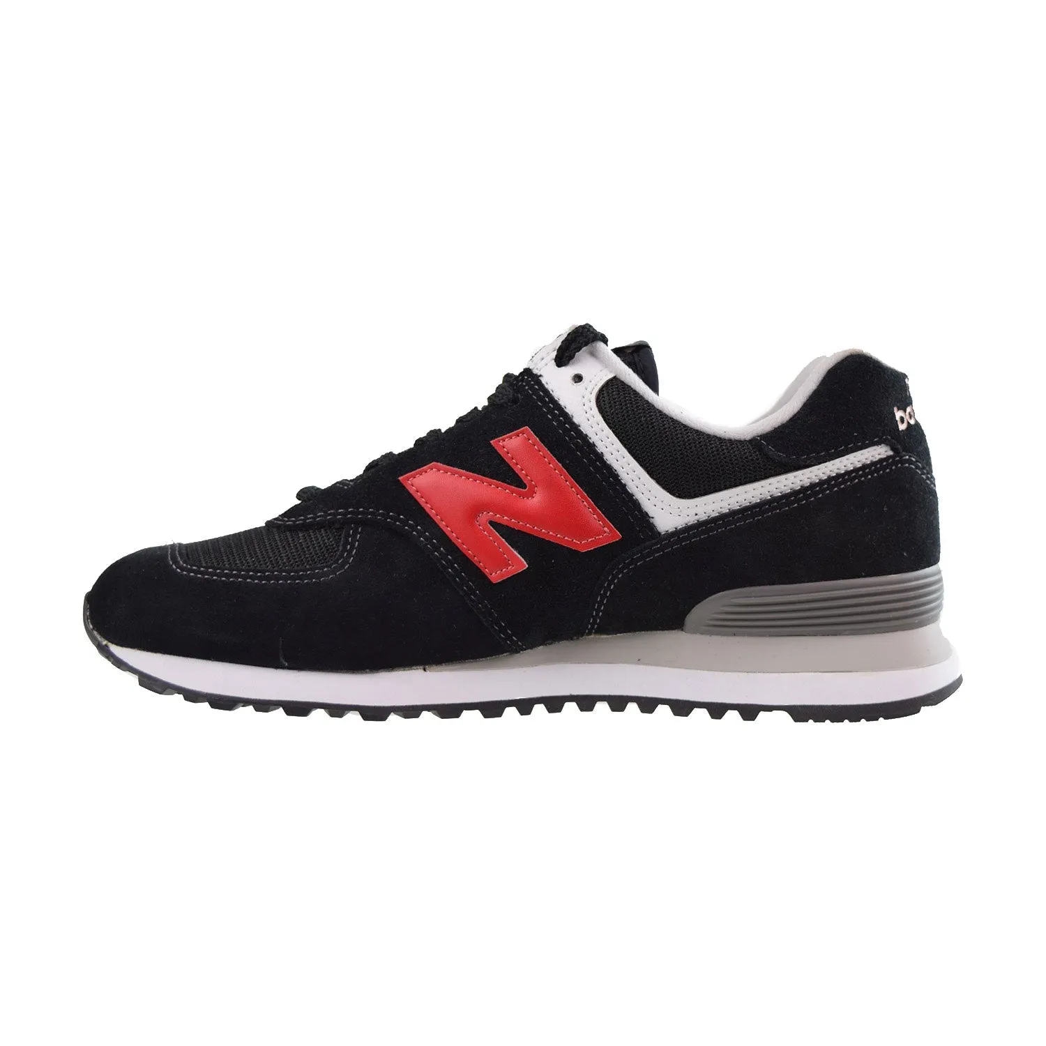 New Balance 574 Men's Shoes Black-Red-Grey
