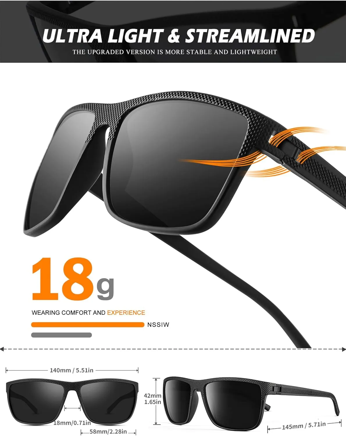 NSSIW Mens-Sunglasses Polarized Sunglasses Men : Classic Sun Glasses with UV Protection for Driving Fishing Golf 4 Packs