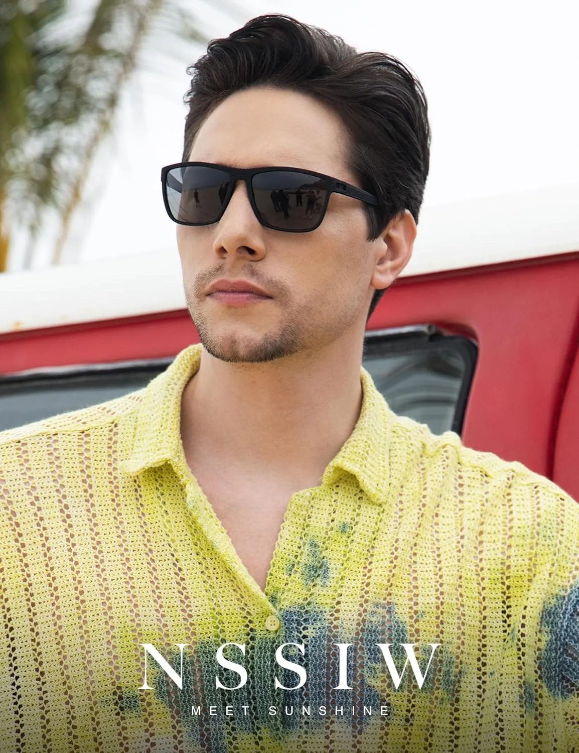 NSSIW Mens-Sunglasses Polarized Sunglasses Men : Classic Sun Glasses with UV Protection for Driving Fishing Golf 4 Packs