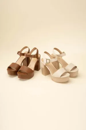 OPTIONS-S Ankle Strap Heels Sandals