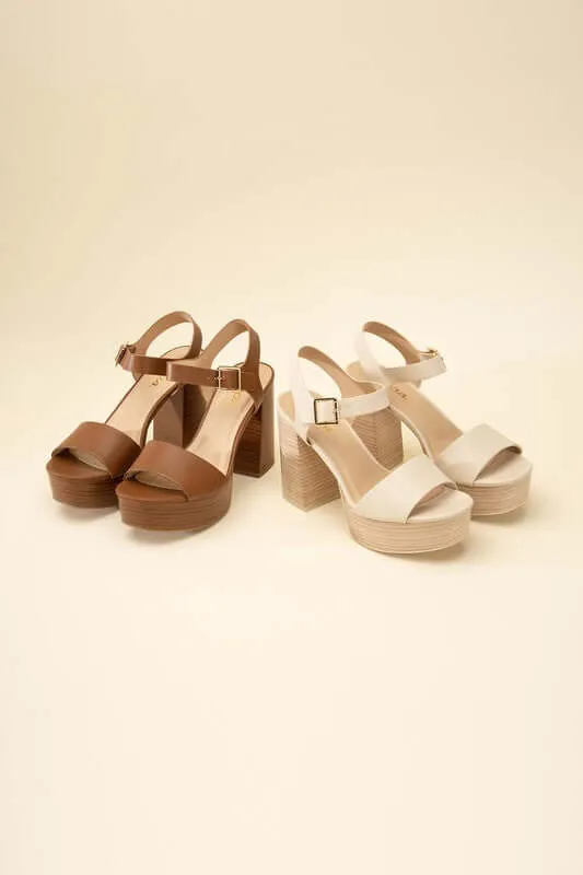 OPTIONS-S Ankle Strap Heels Sandals