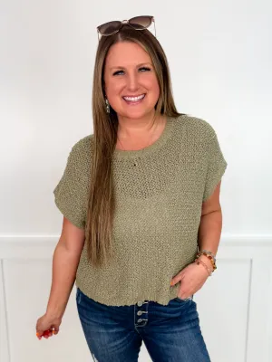 Over Again Cotton Short Sleeve Avery Mae Top - 2 colors!