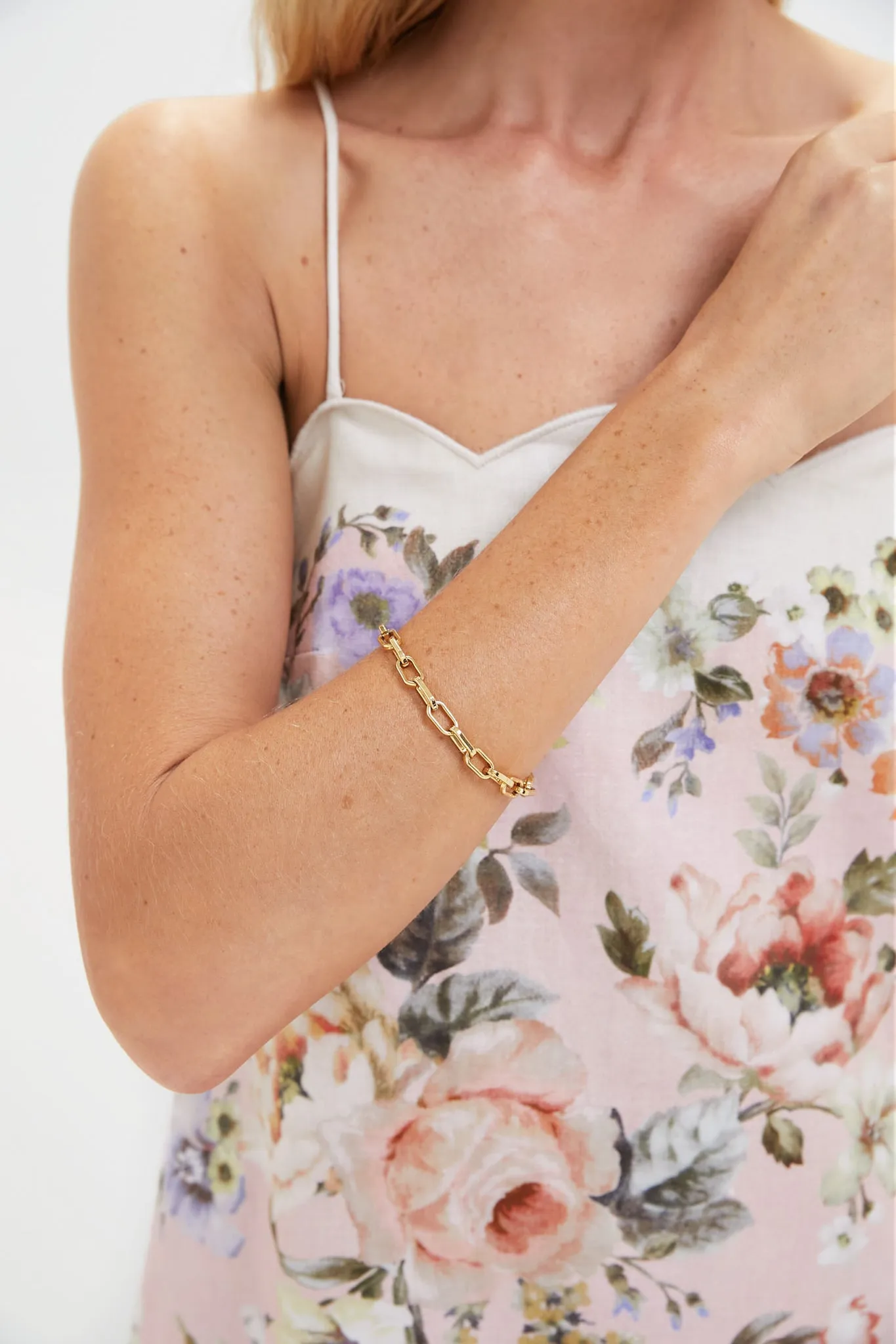 Pink Floral Acacia Scallop Mini Dress