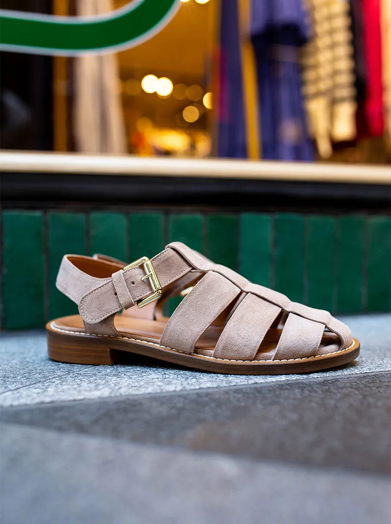 Quebec taupe suede