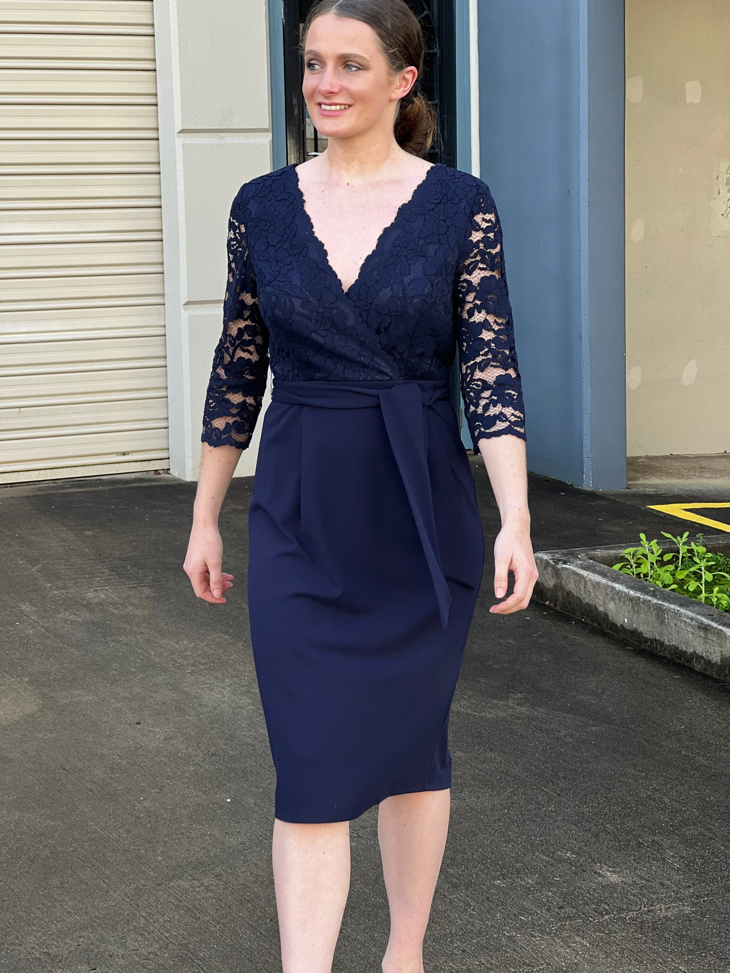 Regina Navy Evening Dress