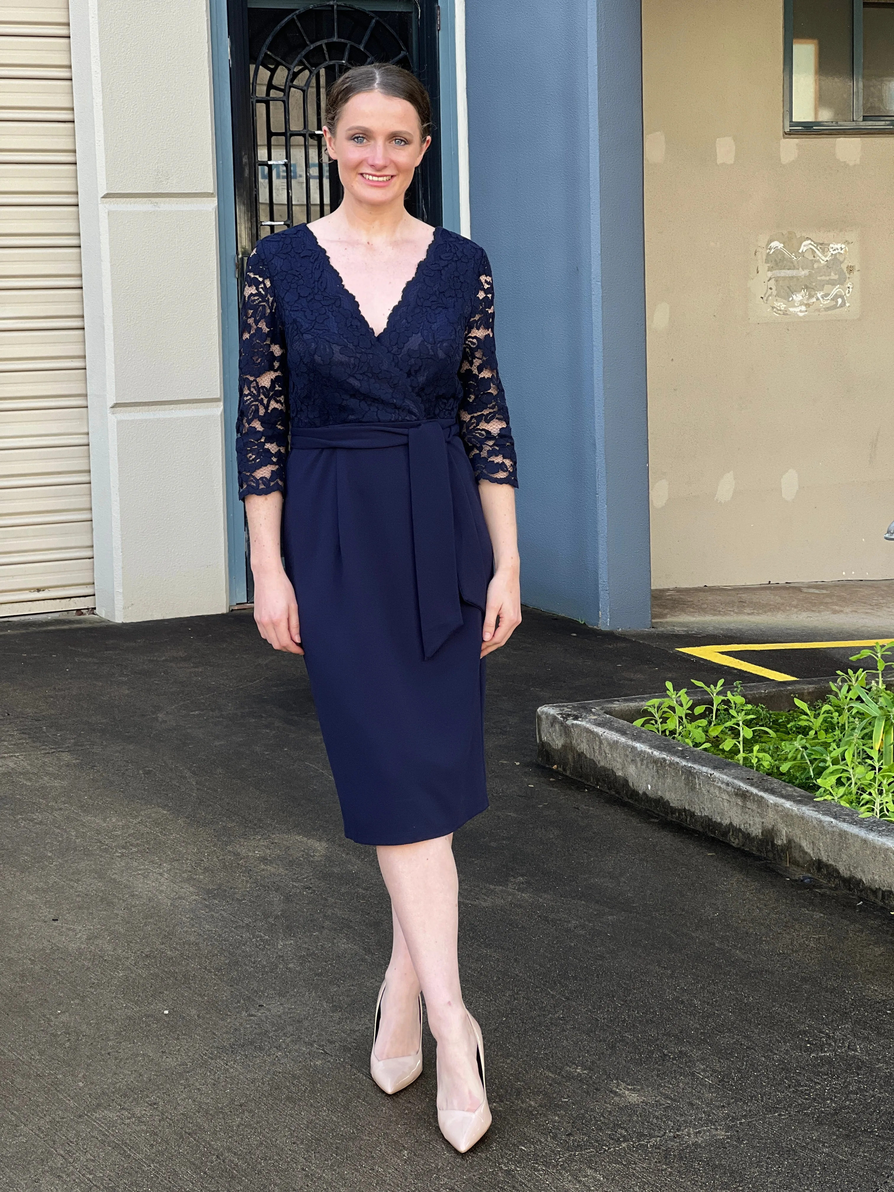 Regina Navy Evening Dress