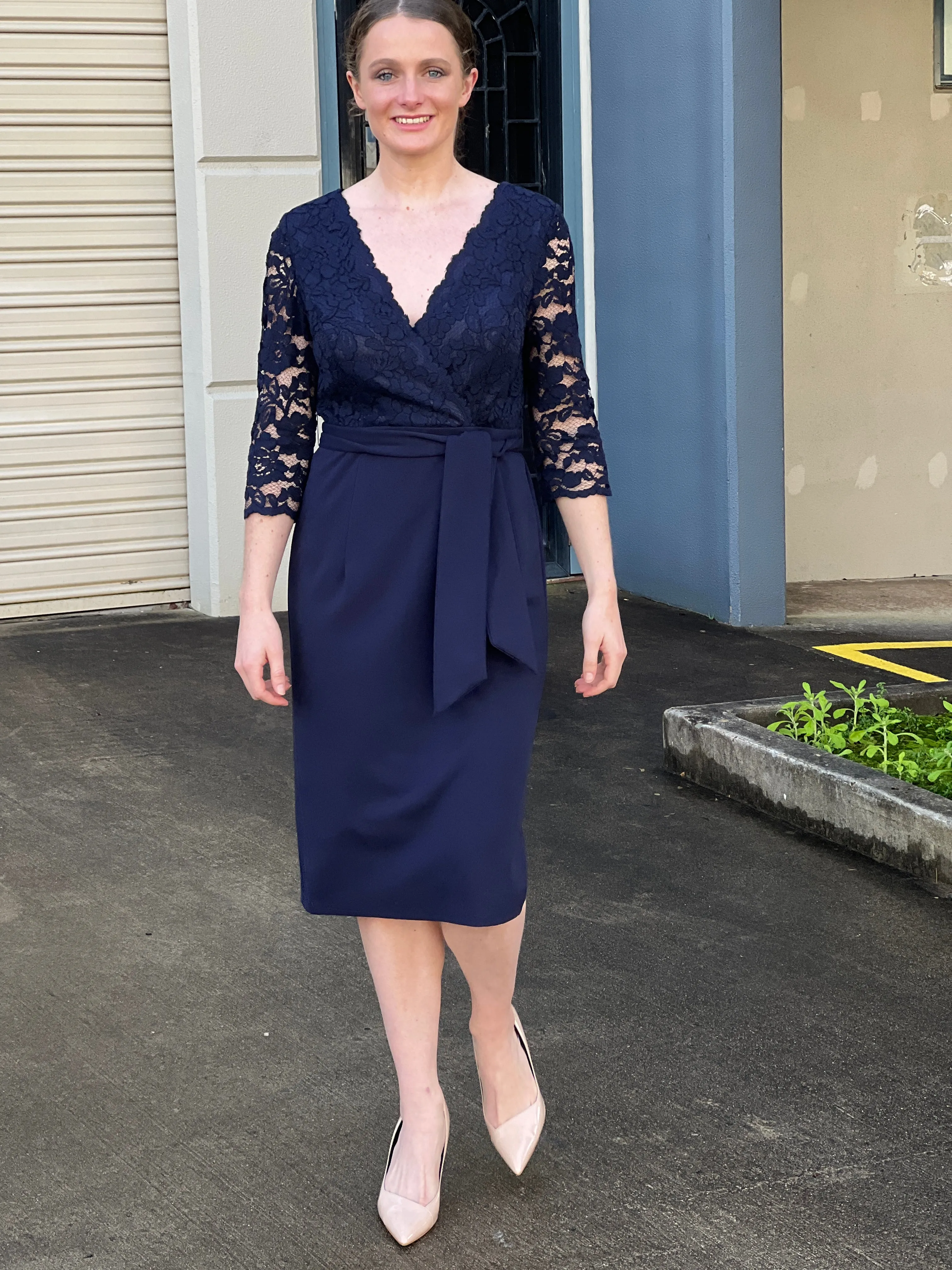 Regina Navy Evening Dress