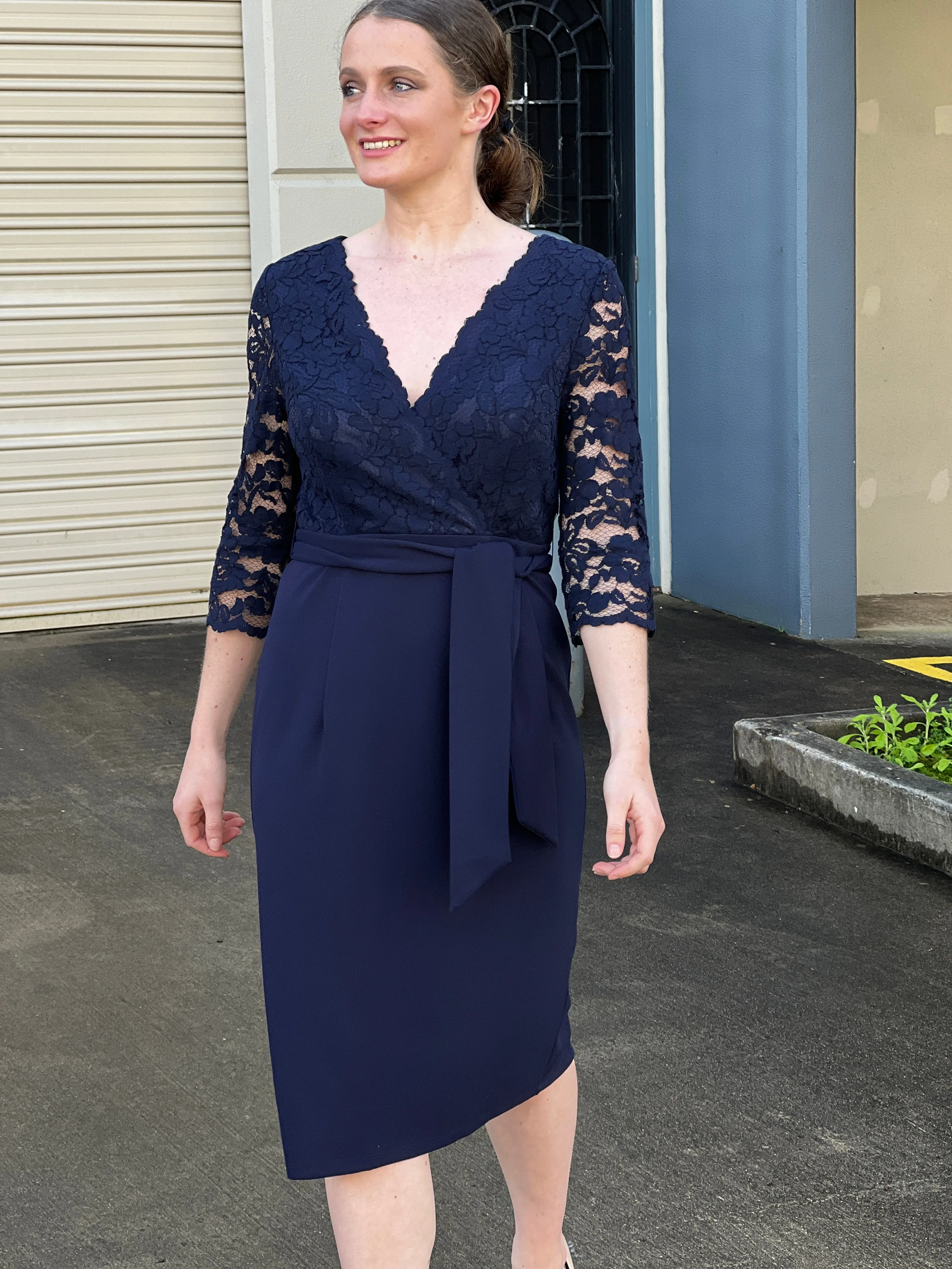 Regina Navy Evening Dress