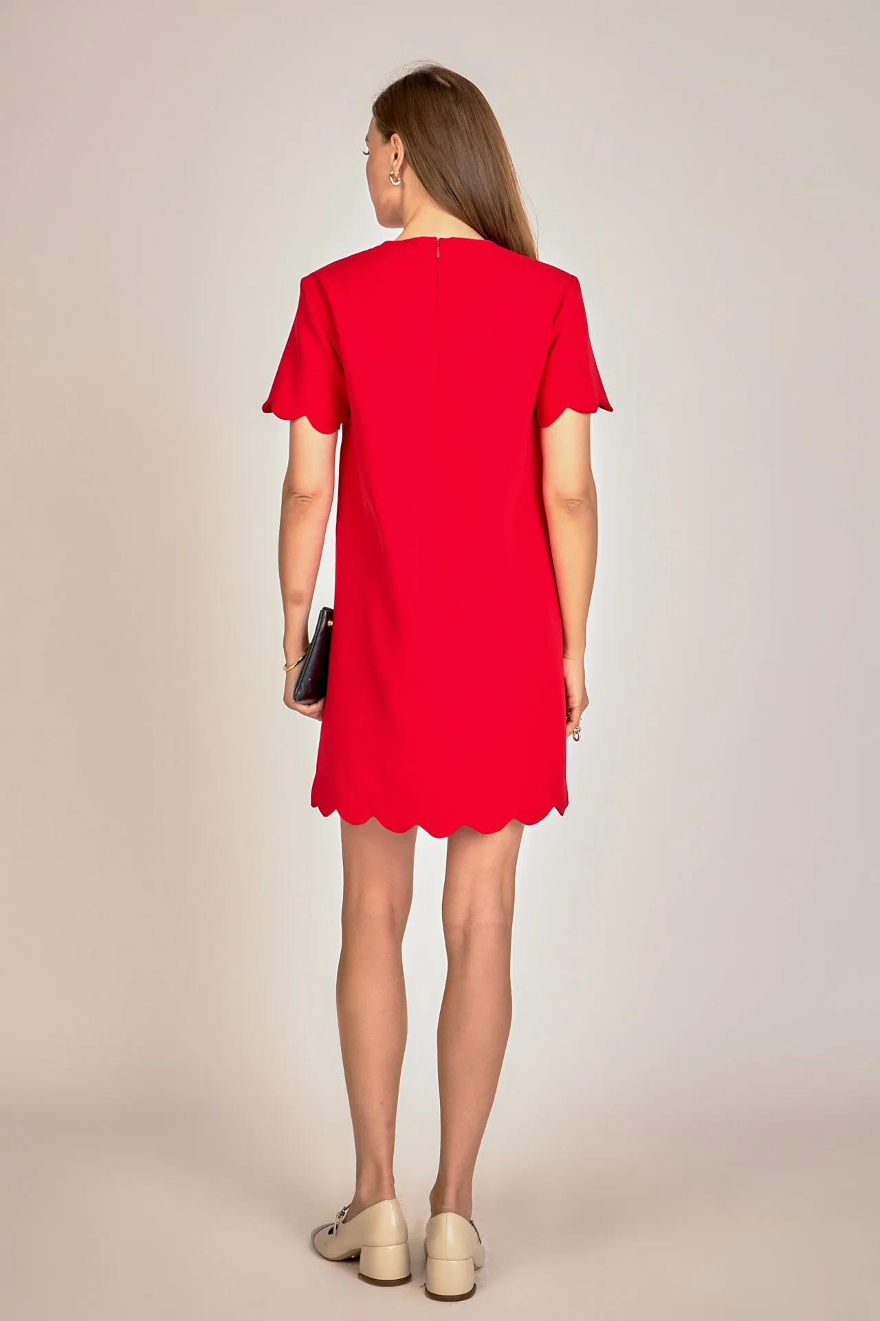 Scallop Mini Dress