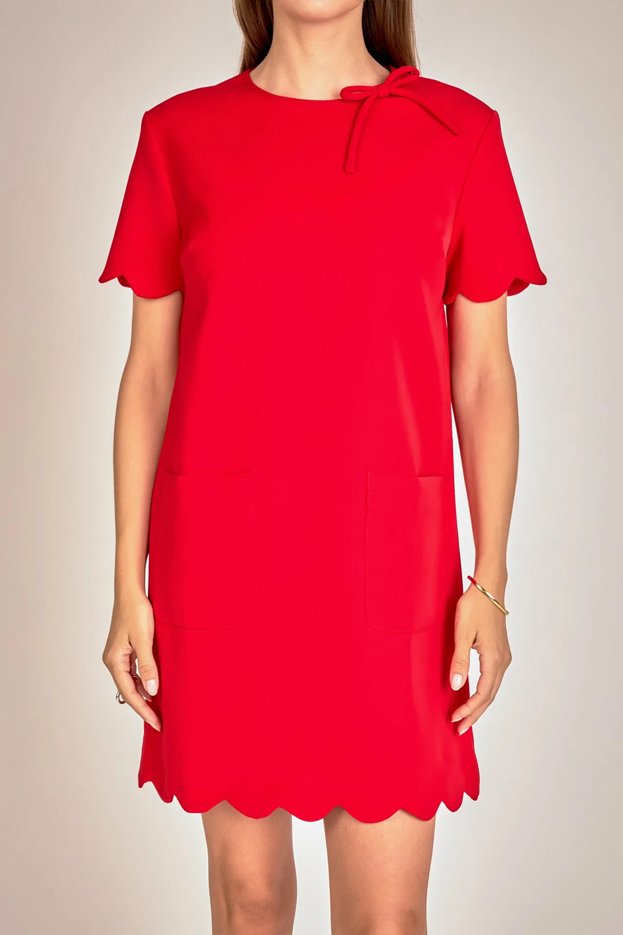 Scallop Mini Dress