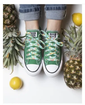 Shoelaces LIberty Print Betsy D (Green) Medium