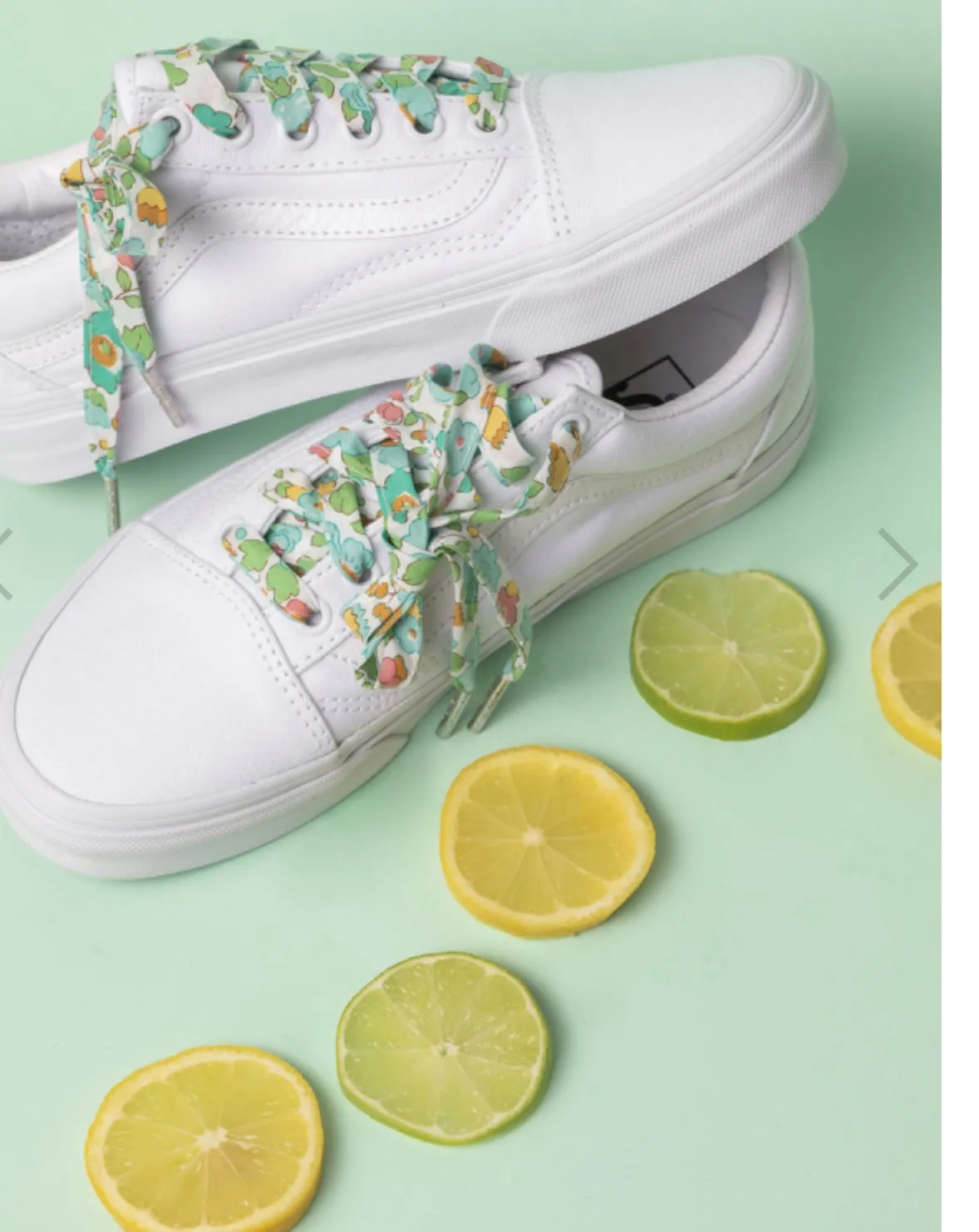 Shoelaces LIberty Print Betsy D (Green) Medium